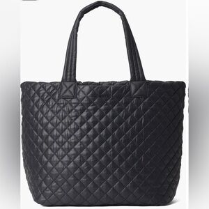 Heartlove Tote Lg Black Travel Carry On Lightweight Diamond Quilted Foldable Bag